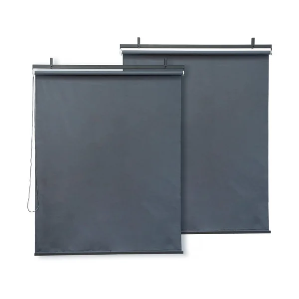 2er-Set Pergola-Markise - 124 x 225 cm - Anthrazitgrau