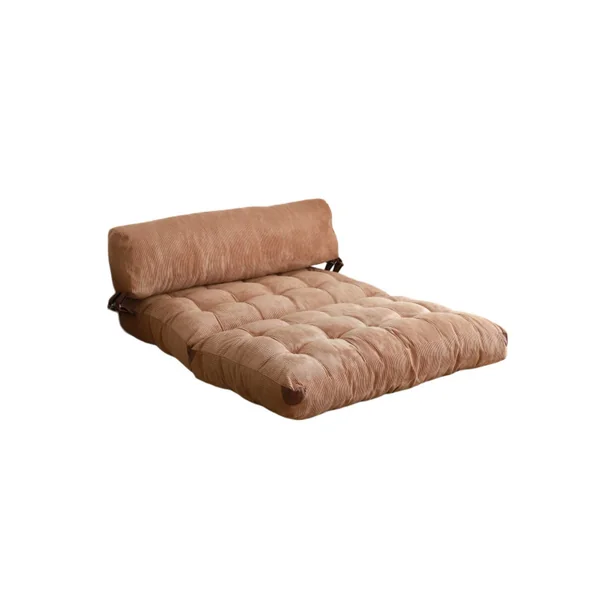 2-Sitzer Stoff-Schlafsofa "Fold" - 120 x 75 x 79 cm - Braun