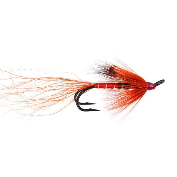 Ally Shrimp Orange mosca salmón