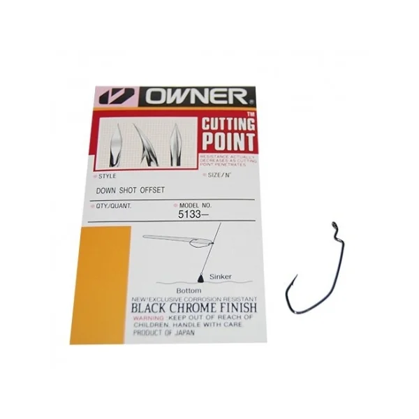 Anzuelo Owner Down Shot Offset Nº1
