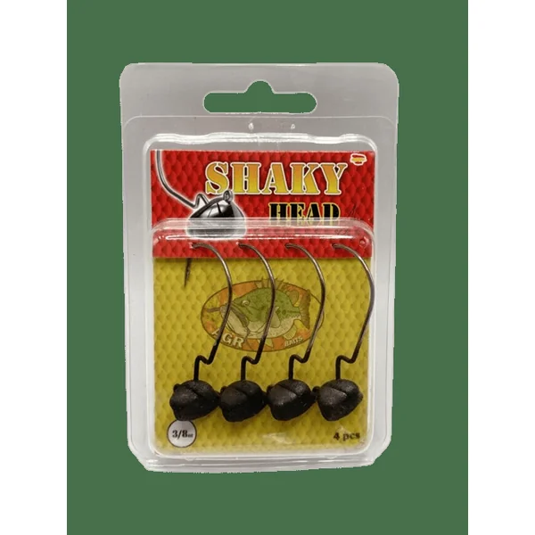 Anzuelos AGR Shaky Head Matte Black 3/0