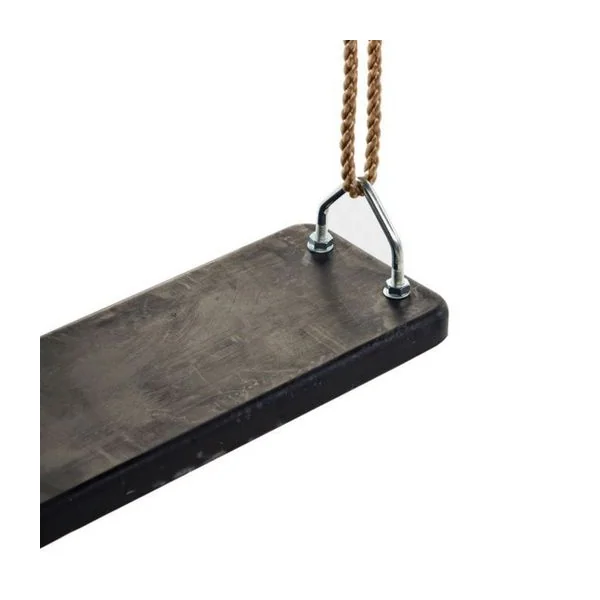 Asiento de goma con refuerzo metálico para columpio