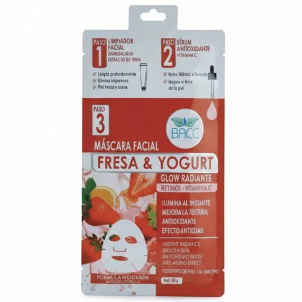 BACC Mascara Facial Fresa/Yogurt 40gr