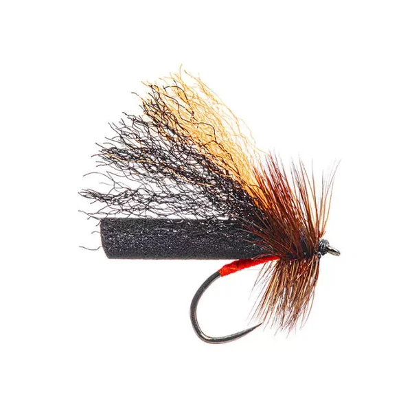 Black Orange Evo Slickwater Caddis BL mosca seca