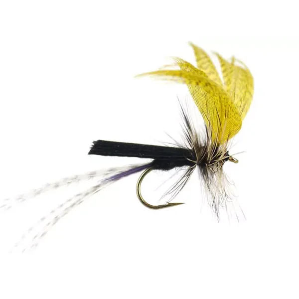 Black Yellow Mayfly mosca seca