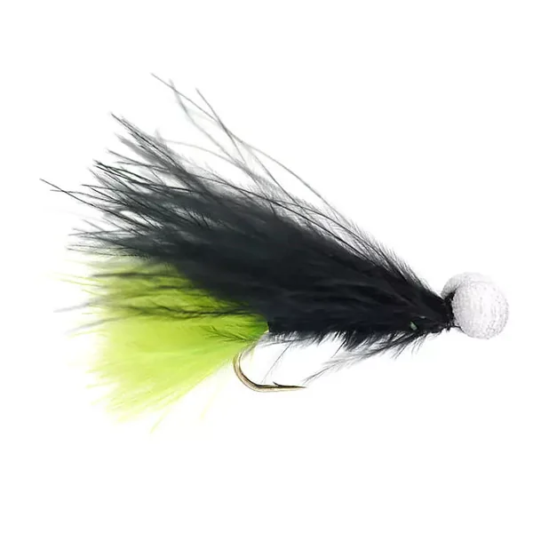 Black-Green Marabou Stimulator streamer