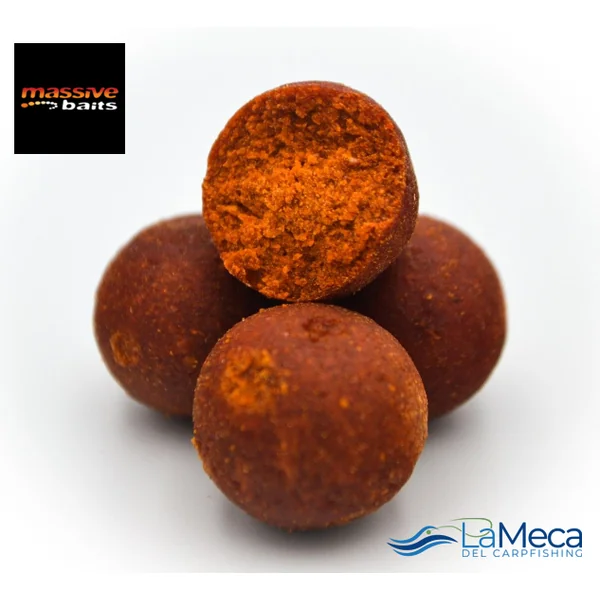 BOILIES ORANGE SNAKE 18MM 1KG MASSIVE BAITS