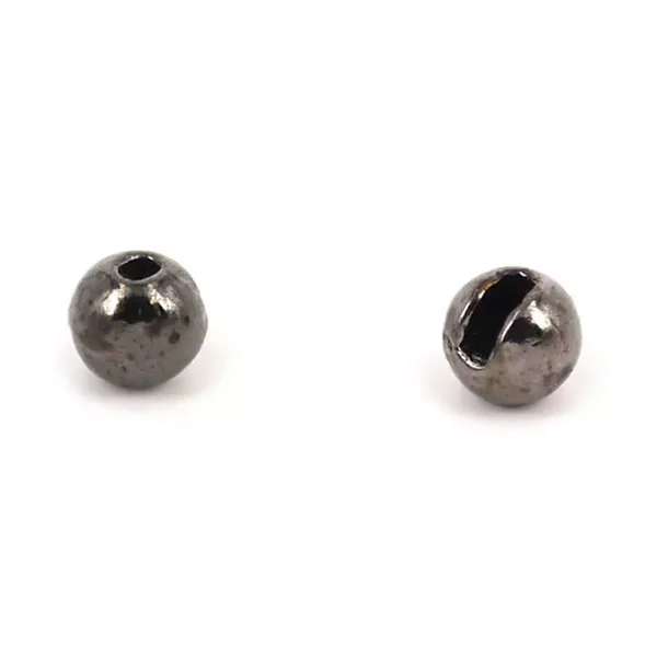Bolas tungsteno con ranura - NEGRO NÍQUEL - 10 pcas.