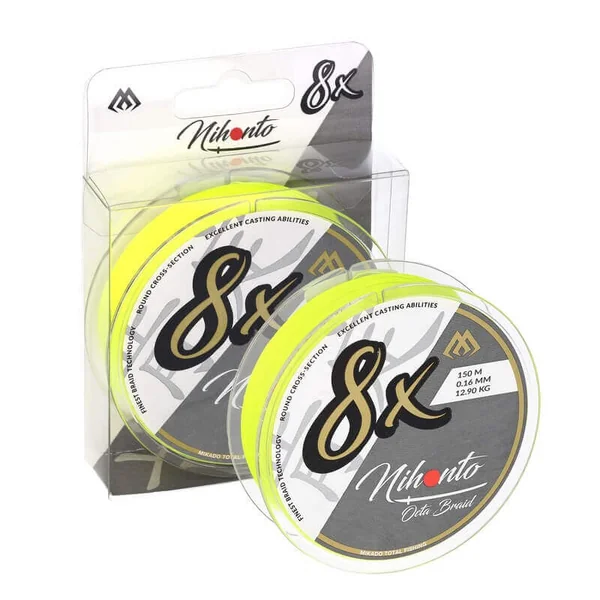 Braided Line Mikado Nihonto 8X Fluo Yellow 150 m