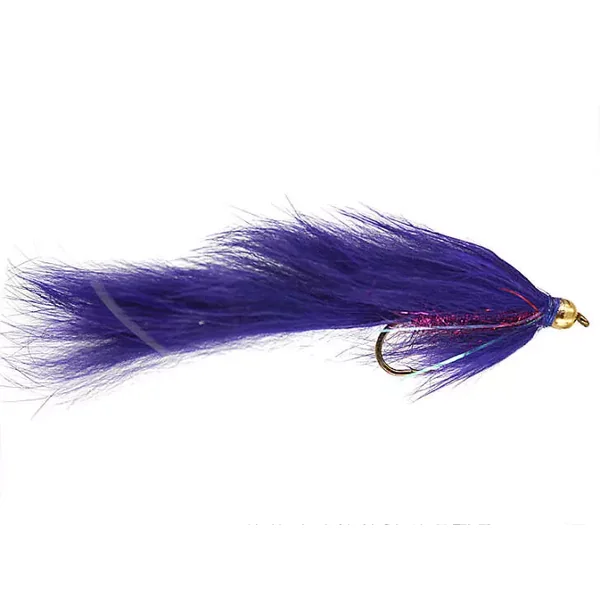 Bright Beaded Zonker Violet streamer trucha