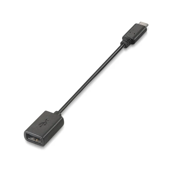 Cable USB NANOCABLE USB C/USB A 0.15 m Macho/Hembra Negro