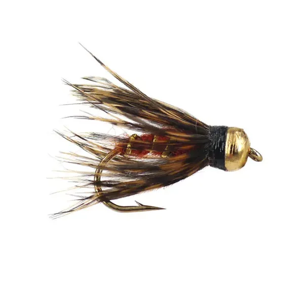 Caddis Pupa Brown ninfa con bola