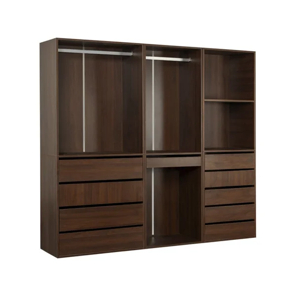 Camerino modular "Opera" - 3 unidades - Marrón