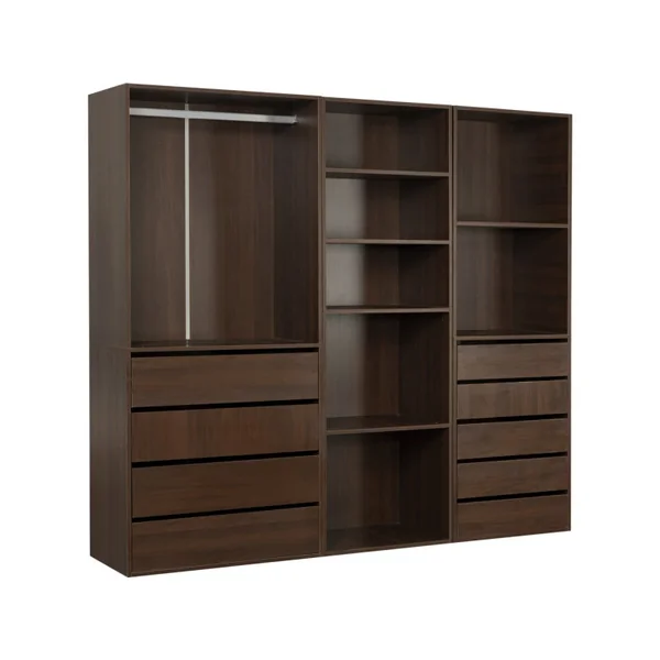 Camerino modular "Opera" - 3 unidades - Marrón