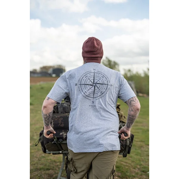 Camiseta Compass - Gris Jaspeado