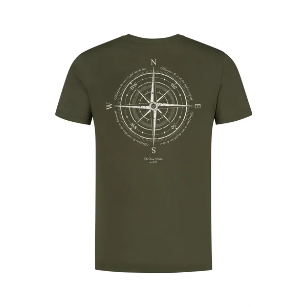 Camiseta Compass - Verde Oliva Oscuro