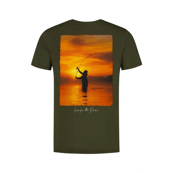 Camiseta Sunrise - Verde Oliva Oscuro