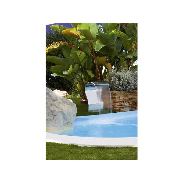 Cascade piscine "Cayman" - H. 67.5 cm - Inox