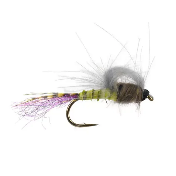 CDC Straight Loopwing Emerger - Medium Olive mosca seca