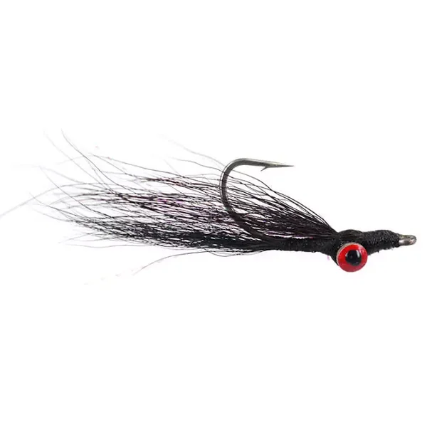 Clouser Minnow Black mosca bonefish