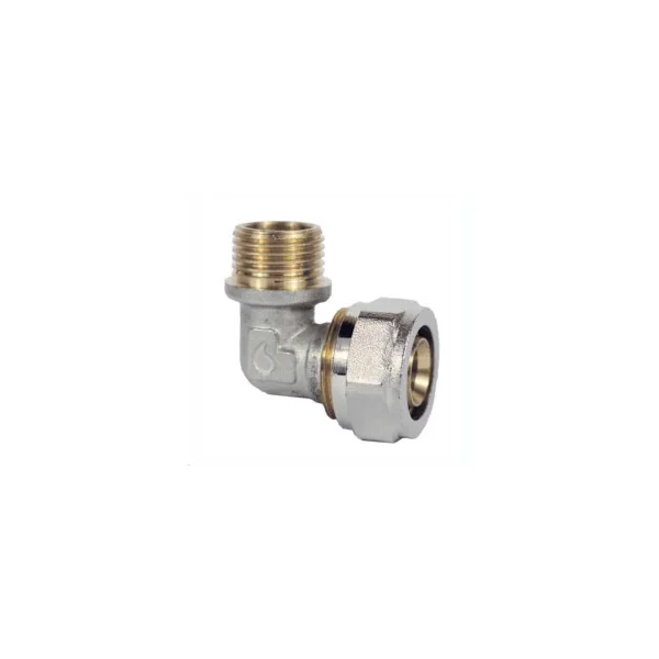Codo Compresión Rosca Macho Multicapa Reticulada