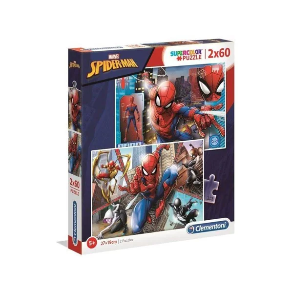 Conjunto de 2 Puzzles CLEMENTONI Spiderman (60 Piezas)