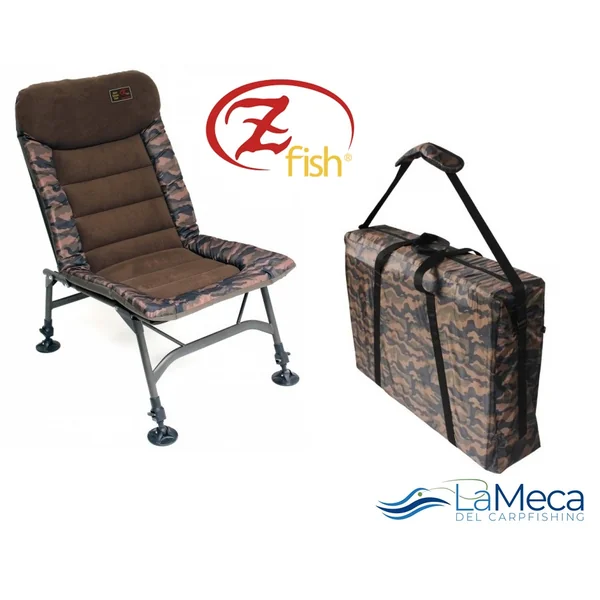 CONJUNTO SILLA Y BOLSA DE TRANSPORTE ZFISH CAMO