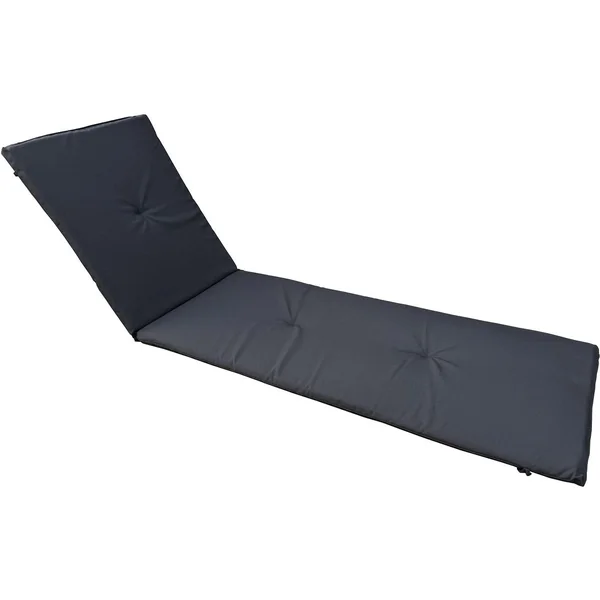 Coussin pour bain de soleil en bois exotique - Noir