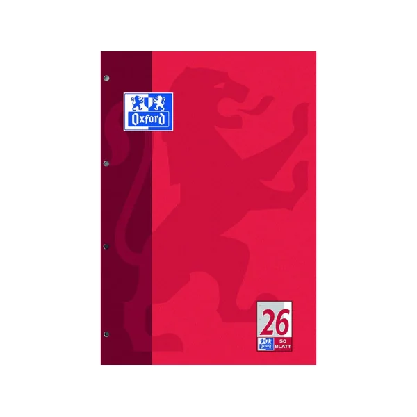 Cuarderno OXFORD (Rojo - A4 - 21x29.7cm)