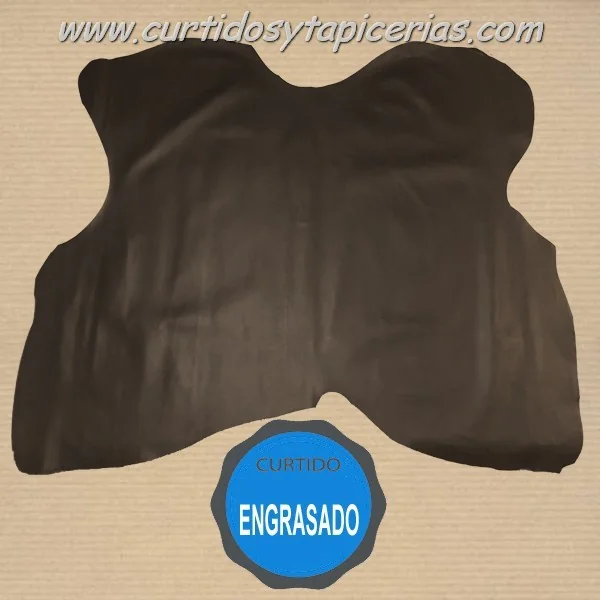 Cuero Serraje Engrasado - Marron (22,75 Pies)
