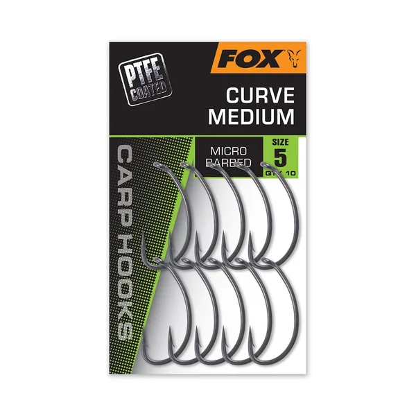 Curve Medium - Anzuelos para Carpa - Edición PTFE