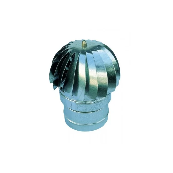 Deflector eólico redondo galvanizado 150Ø