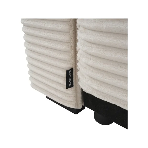 Ecksofa aus Cord "Opera" - 3-Sitzer - Beige - Imagen 5