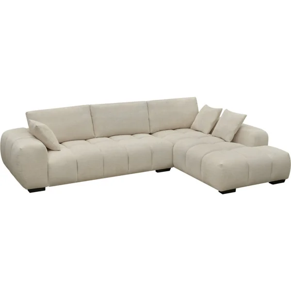 Ecksofa aus Stoff "Monceau" - 3-Sitzer - Beige