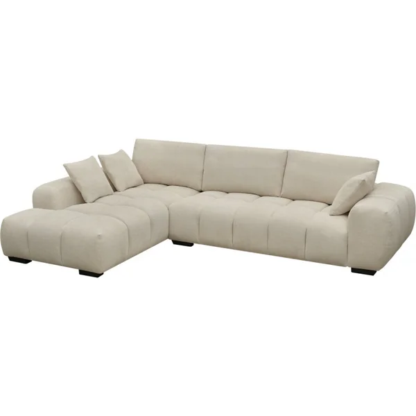 Ecksofa aus Stoff "Monceau" - 3-Sitzer - Beige