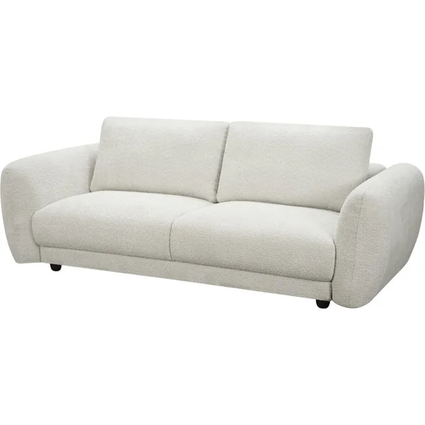 Einzelsofa „Saint Germain S“ aus Chenille-Stoff – 3-Sitzer – Beige