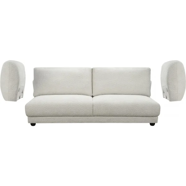 Einzelsofa „Saint Germain S“ aus Chenille-Stoff – 3-Sitzer – Beige - Imagen 3
