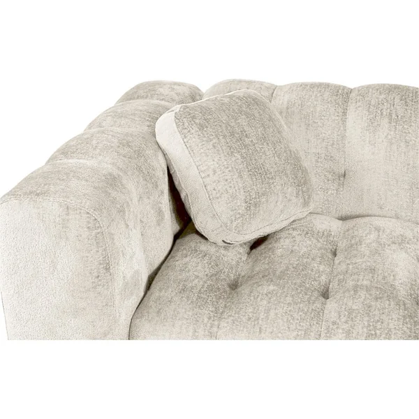 Einzelsofa „Vendome“ aus Chenillestoff – 3 Sitze – Beige - Imagen 6