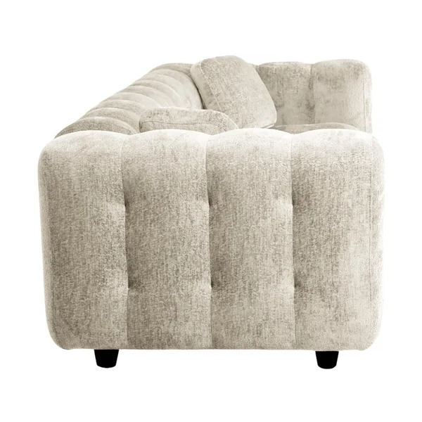 Einzelsofa „Vendome“ aus Chenillestoff – 3 Sitze – Beige - Imagen 7