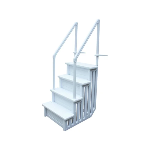 Escalier simple pour piscine en plastique