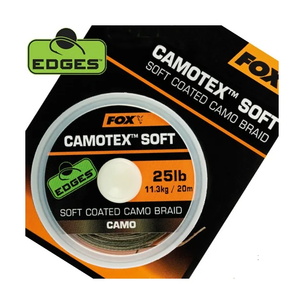 FOX CAMOTEX SOFT COATED CAMO BRAID 25 LB 20 M