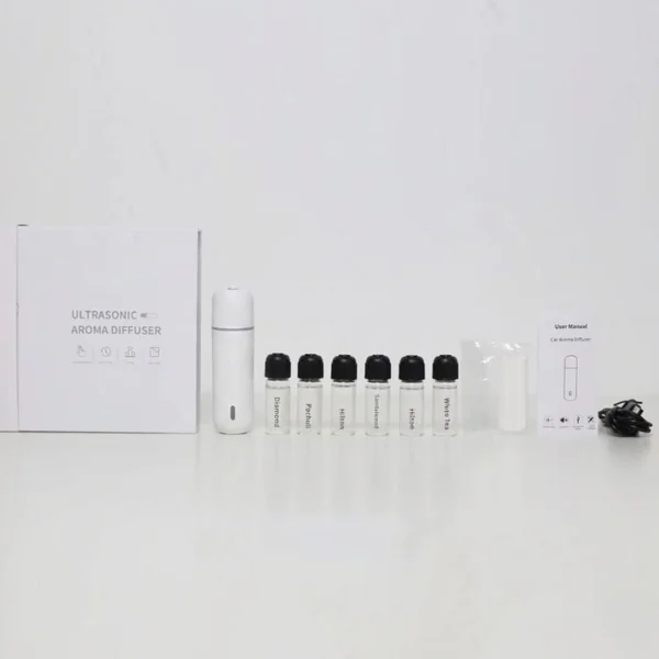 Fraganza Mini Difusor Para Auto Blanco - Imagen 2