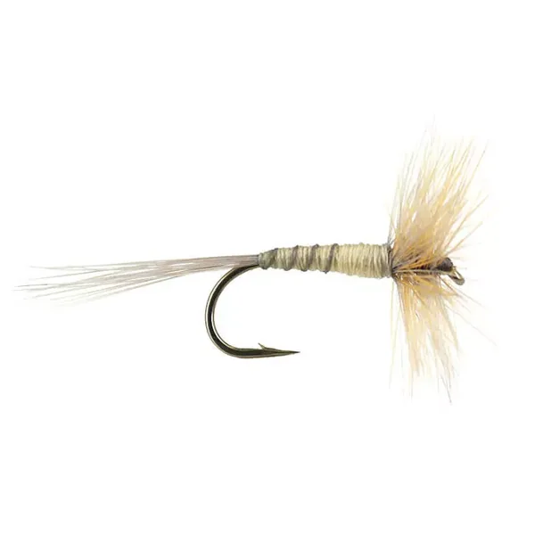 French PL Dark White Ribbed mosca seca