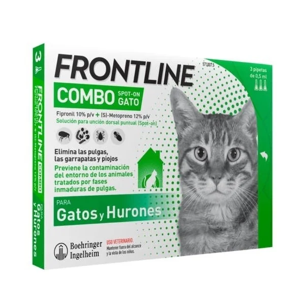 FRONT LINE GATOS COMBO 6 PIPETAS