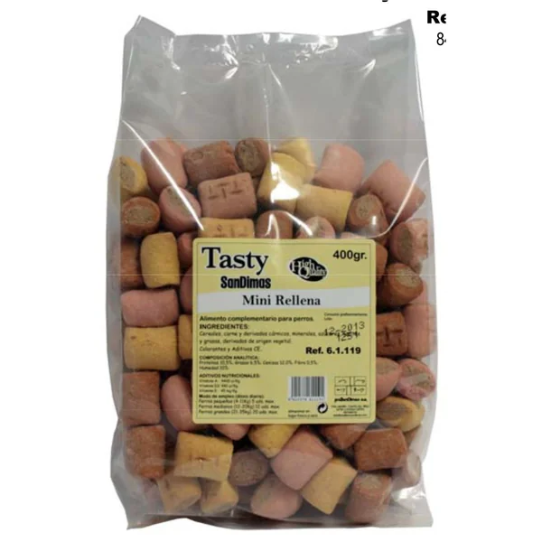 GALLETAS TASTY MINI RELLENAS 400 GR.SAN DIMAS