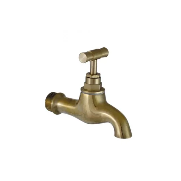 Grifo codo jardín 3/4" pulido