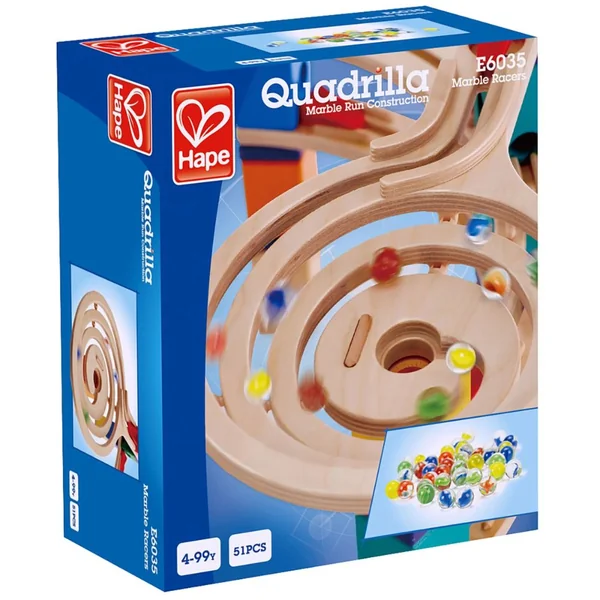 Hape Quadrilla Marble Run Construction 51 piezas 4+