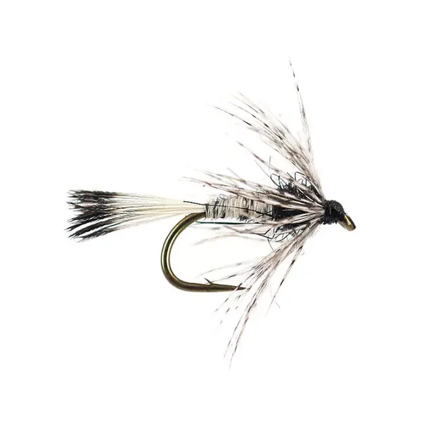 H-Flimp 01 - Black-White mosca trucha tímalo