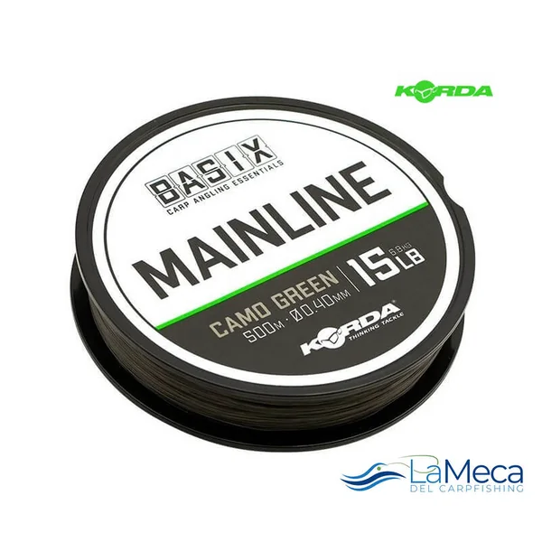 HILO KORDA BASIX MAIN LINE CAMO GREEN 0.35mm - 500M