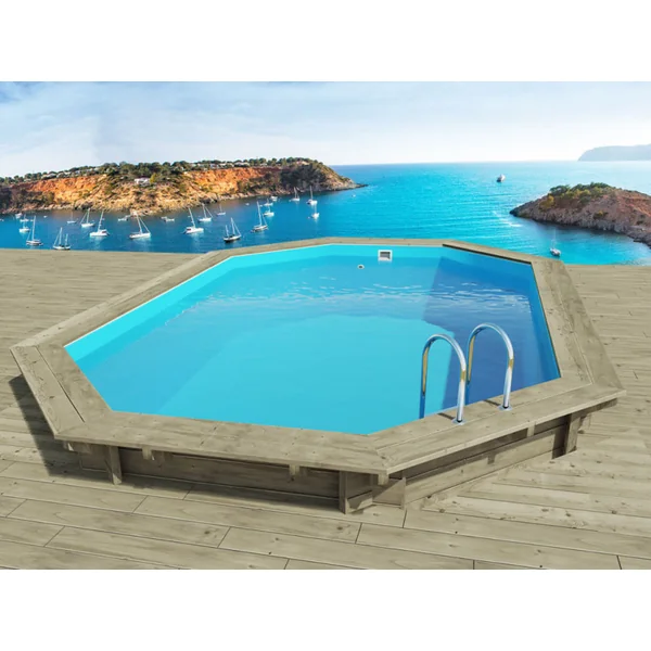 Holzpool "Miami 145" - 4,86 x 3,36 x 1,45 m